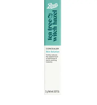 £5.99 • Buy Boots Tea Tree Witch Hazel Concealer Stick Cover Spots Blemishes Acne Redness 