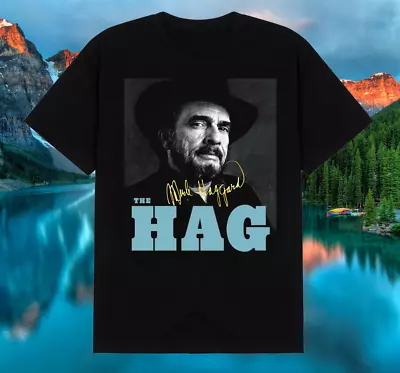 Merle Haggard Signature T Shirt Black All Size • $16.99