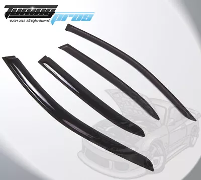 For Mercedes-Benz E350 E550 E63 2010-2014 Black Window Rain Guards Visor 4pc Set • $46.99