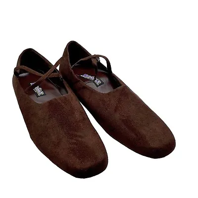Medieval Renaissance Flat Shoes Brown Men XL 14 Festival Theatre Stage Funtasma • $39
