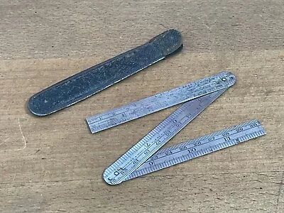 $13.42 • Buy Vintage J.RABONE Birmingham No.226R 12  300mm Zig-Zag Stainless Folding Rule