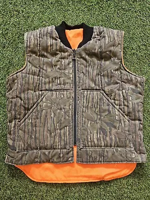 VINTAGE Walls Blizzard-Pruf Reversible Vest Sz XL Realtree Camo Hunting USA • $29.99