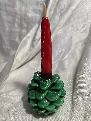 Vintage Gurley Pinecone Christmas Candle  • $7.99