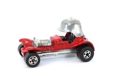 Vintage 1969 Hot Wheels RED BARON Car Rat Rod Roadster Helmet BLACK WALL TIRES • $115