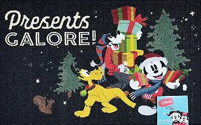 Disney Presents Galore Mickey Mouse Minnie Mouse Christmas Tree Mat Rug 20”x32” • $26.34