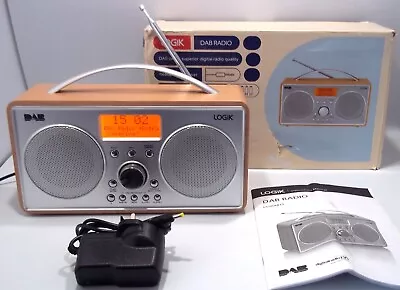 £29.99 • Buy LOGIK WOODEN DAB RADIO   Model: L55DAB15