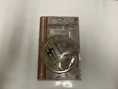 ~NEW~ MONSTER Bass SubWoofer 300 Balance Single Flow 24k RCA CABLE 12FT (4M) • $30