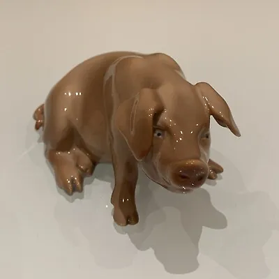 Bing & Grondahl B&G Denmark Copenhagen Porcelain Pig Swine Hog Figurine 1582 • $27