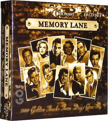 Memory Lane 1950s Songs K-Tel 10 CD 200 Classic Fifties Music Tracks New Sealed • £23.95