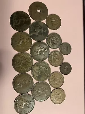£5.73 • Buy Great Britain Grab Bag. 17 Old Circulated Copper Coins. Mixed Dates