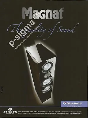 MAGNAT High End Loudspeakers Print Ad # 183 2 • $7.45
