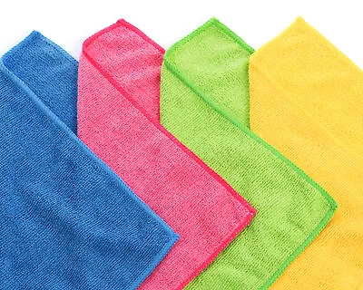 Microfiber Cleaning Cloth Car Detailing Towel Rags - Packs Of 5 • $6.99