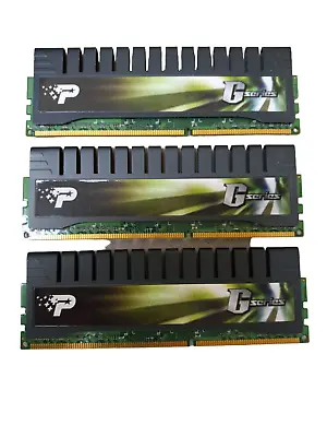 3x4GB (12GB) Patriot GSeries 1333MHz C9 DDR3 RAM Desktop Memory PGS312G1600ELK • $18.51