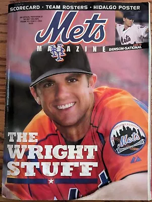 NY Mets Magazine - ScoreCard Roster 2004 - David Wright On The Cover • $25.99