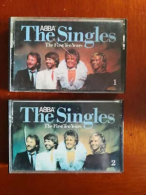 ABBA - The Singles - The First Ten Years - 1982 - Cassette 1 AND 2 • £7.49