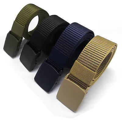 Fashion Outdoor Military Tactical Polyester Waistband Canvas Web Belt • $4.99
