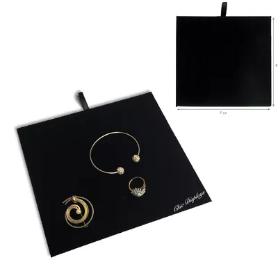 Black Velvet Flat Pad Jewelry Display Pad Half Tray Liner Pad Drawer Insert Pad • $3.65