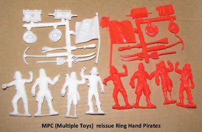 MPC  8 Reissue Ring Hand Pirates + Accessories  4  WHITE & 4 RED Figures • $11.99