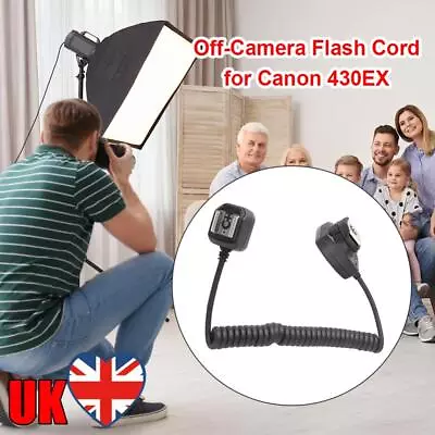 OC-E3 Camera Extension Cord Off-Camera Flash Sync For Canon Nikon Flashlight • £16.07