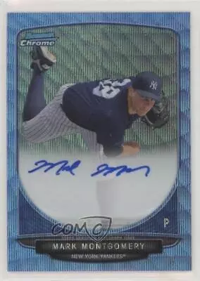 2013 Bowman Wrapper Redemption Blue Wave Refractor /50 Mark Montgomery Auto • $5.19