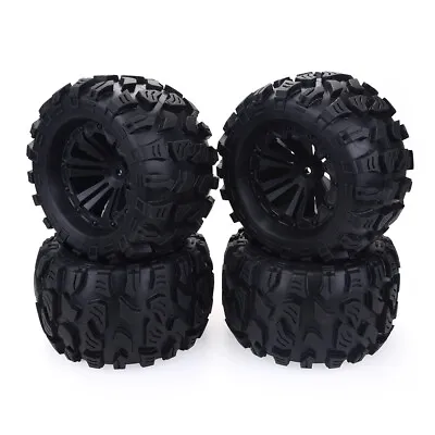 4PCS 1/10 Monster Truck Wheels Tires For HPI HSP Savage XS TM Flux Racing LRP • $39.99