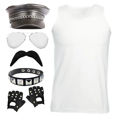 70's Rock Icon Queen Mercury 80's Fancy Dress Accessories Bohemian Rhapsody • £15.99