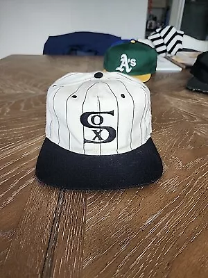 Vintage 1917 Chicago White Sox Wool Pinstripe Starter Snapback Hat Rare • $30