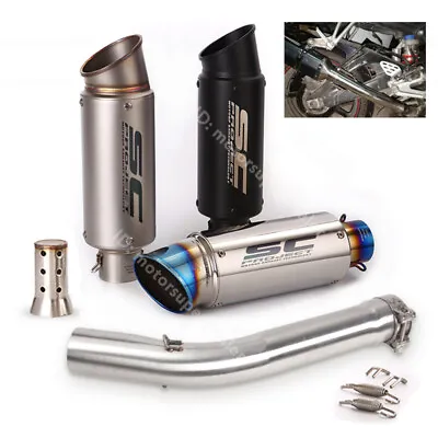 Slip For Yamaha YZF R6 1998-2005 Exhaust Mid Pipe Tail Muffler Modified System • $140.39