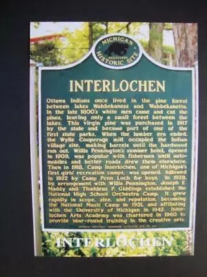 Railfans2 100) Michigan Historic Interlochen Site Ottawa Indians State Park • $2.95