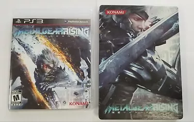 PS3 Metal Gear Rising Revengeance W/Bonus Soundtrack & Steelbook Limited Edition • $59.99