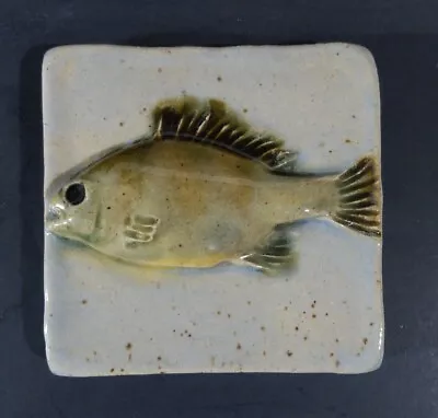 Vintage Fresh Fish Ceramic Tiles Studio Art Tile Walhanging 4  X 4  Minnesota • $24.99