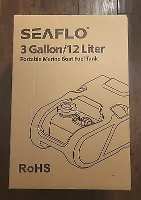 Seaflo 3 Gallon/12 Liter Portable Marine Boat Fuel Gas Plastic Tank With Gauge • $46