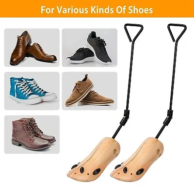 2 Pcs 2-Way Men Shoe Stretcher Professional Boot Stretcher Shoe Widener Expander • $33.22