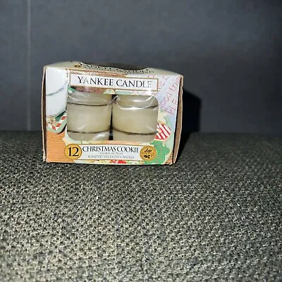 Yankee Candle Christmas Cookie Scented Tea Light Candles 12 Pack New Rare • £20