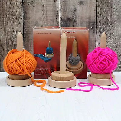 £18 • Buy Nurge Large Knitting Yarn Holder Un-Winding Wool Revolving Bobbin Butler Winder