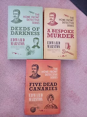 3 X Edward Marston 'The Home Front Detective Series' Paperback Books  • £1.50