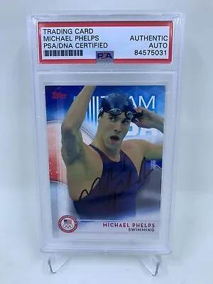 Michael Phelps Signed 2016 Topps Olympics PSA/DNA USA Swimming • $799.99