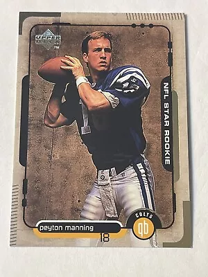 1998 Upper Deck Peyton Manning 1 Rookie Football Card Colts HOF • $29.99