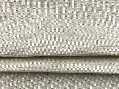 Brunswick Linen Fabric Oatmeal Ivory Roman Blind Curtain Craft Upholstery • £2.99