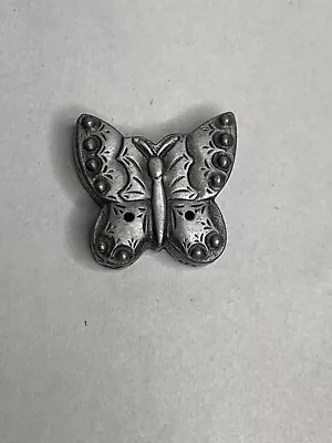 Vintage Pewter Torino Butterfly Trinket Box • $10