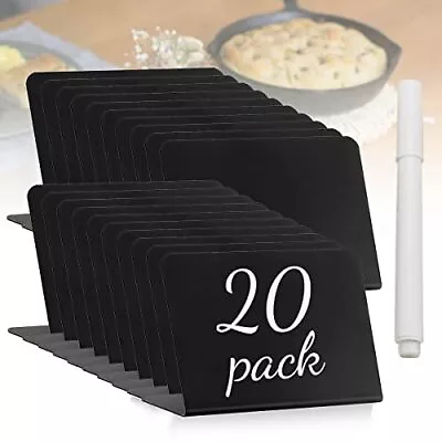 20pcs Mini Chalkboard Signs For Foodsmall Lshaped Food Labels For Party Buffetta • $21.33