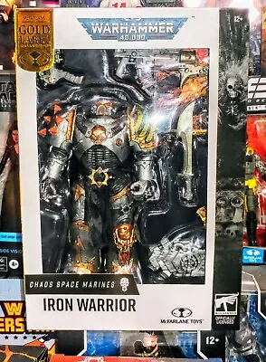 McFarlane Gold Label Warhammer 40000 Chaos Space Marines Iron Warrior In Hand!! • $42.99