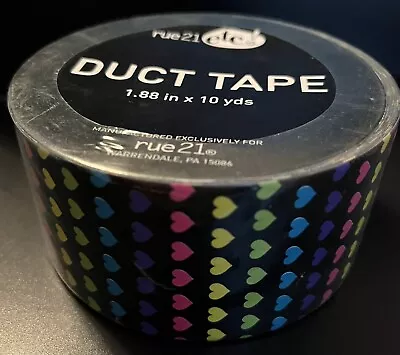 Rue 21 Duct Tape RAINBOW HEARTS Factory Sealed BNIP • $7.99