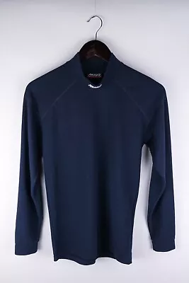 MUSTO Perfoamce Men T-Shirt Long Sleeves Activewear Blue Pullover Size S • £21.07