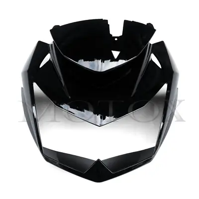 Black Front Headlight Fairing Nose Cowl Fit For Kawasaki Z750 Z750R 2007- 2012 • £79.18