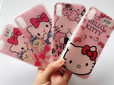 $9.99 • Buy Iphone X Or 7 / Plus Soft Silicone Gel Shine Hello Kitty Case Protector Cover