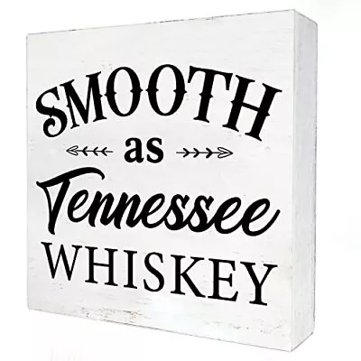 Country Kitchen Wooden Box Sign With Saying Desk Decor 5 X 5 Inch Modern Box ... • $21.68