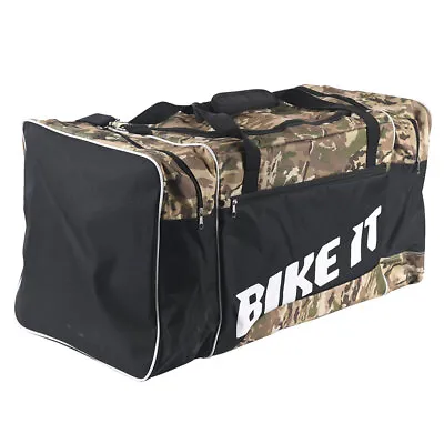 BIKE IT Camo Gear Bag Motocross Gear Bag Enduro MX Travel Luggae All-In One Bag • $48.88