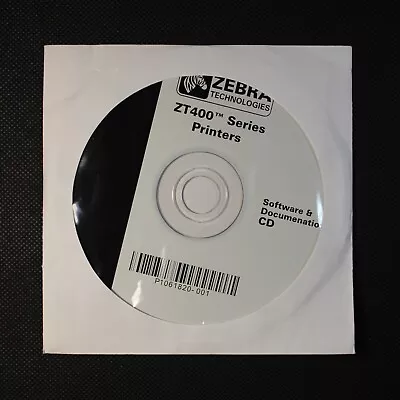 Zebra Technologies ZT400 Series Printers Software & Documenation CD P1061820-001 • $11.99