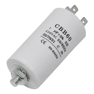 CAPACITOR  For CANDY GRAND O' VITA TUMBLE DRYER DUCATI 7UF µF MICROFARAD • £7.39